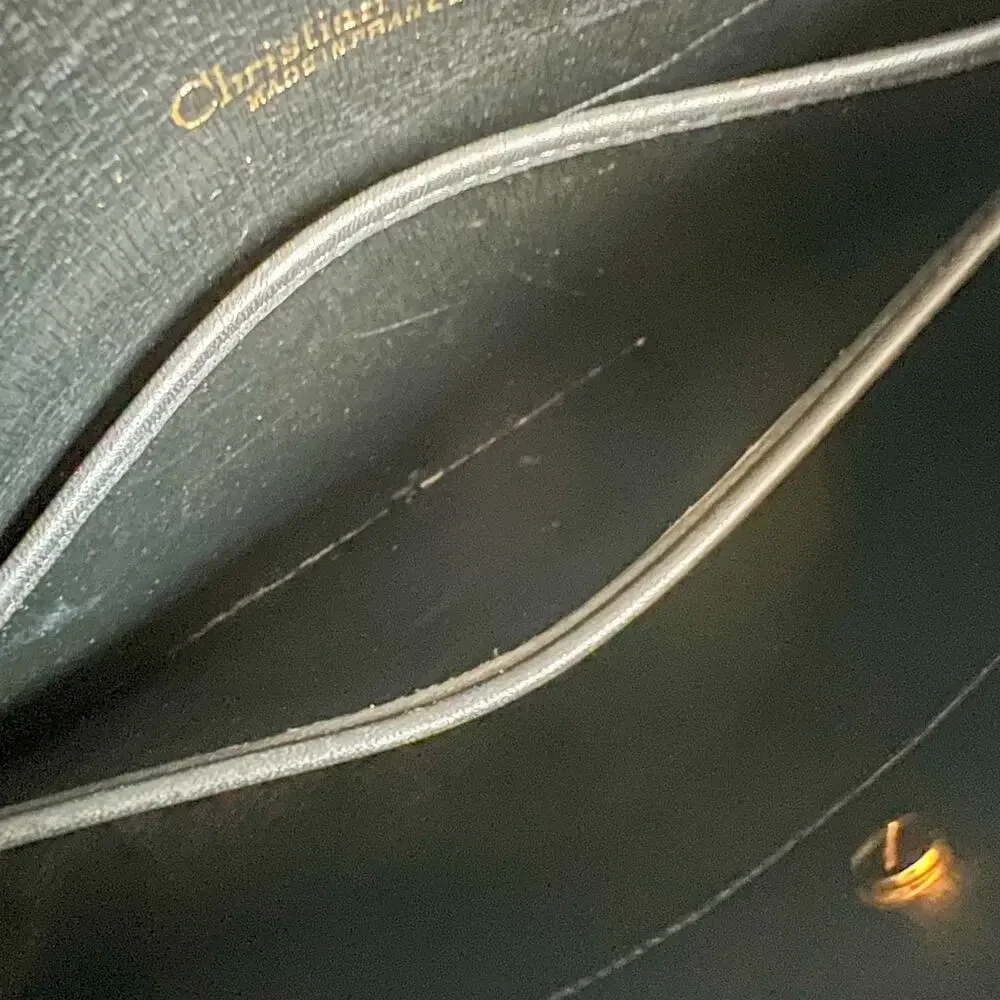 DIOR Black Canvas and Leather Crossbody Bag - Picture 8 of 12